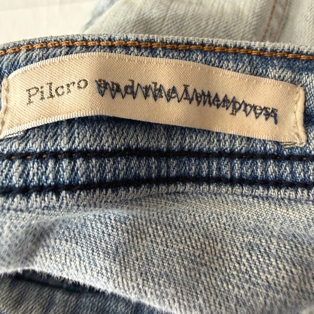 Anthropologie Pilcro and the Letterpress Hyphen Distressed Denim Shorts Size‎ 28 - Picture 3 of 9